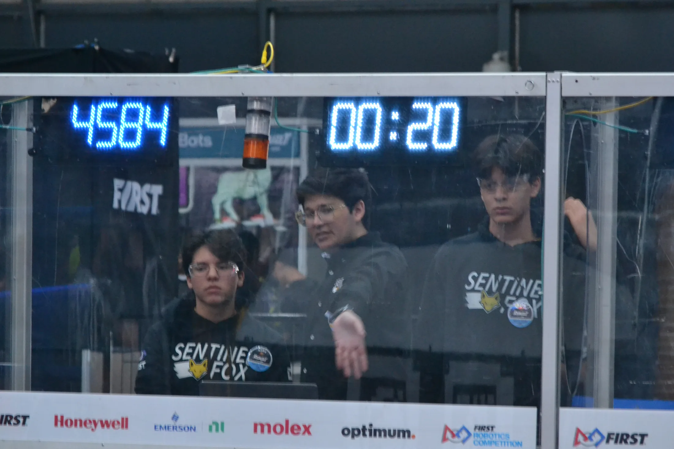 FRC drive team on the field