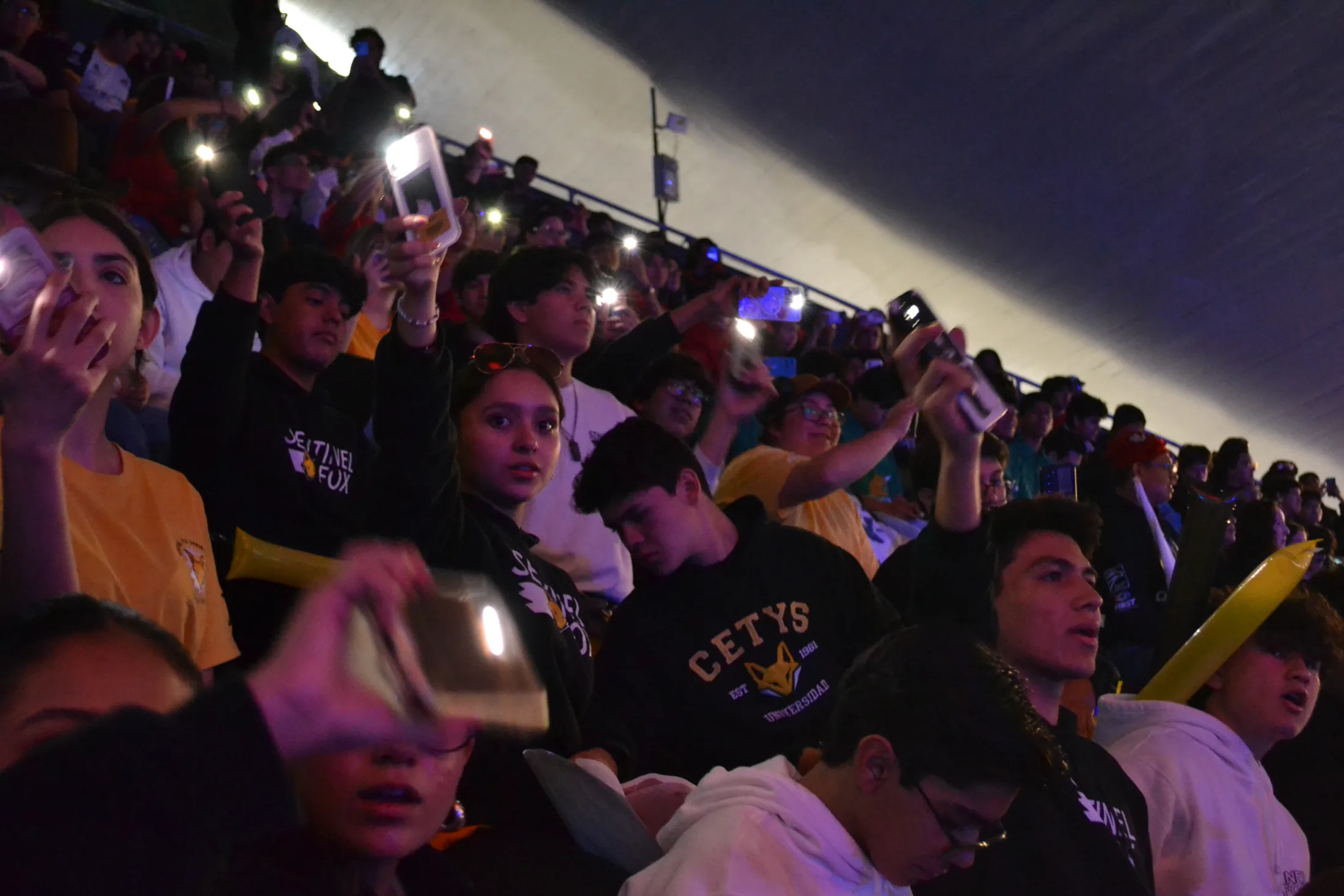 Sentinel Fox team cheering
