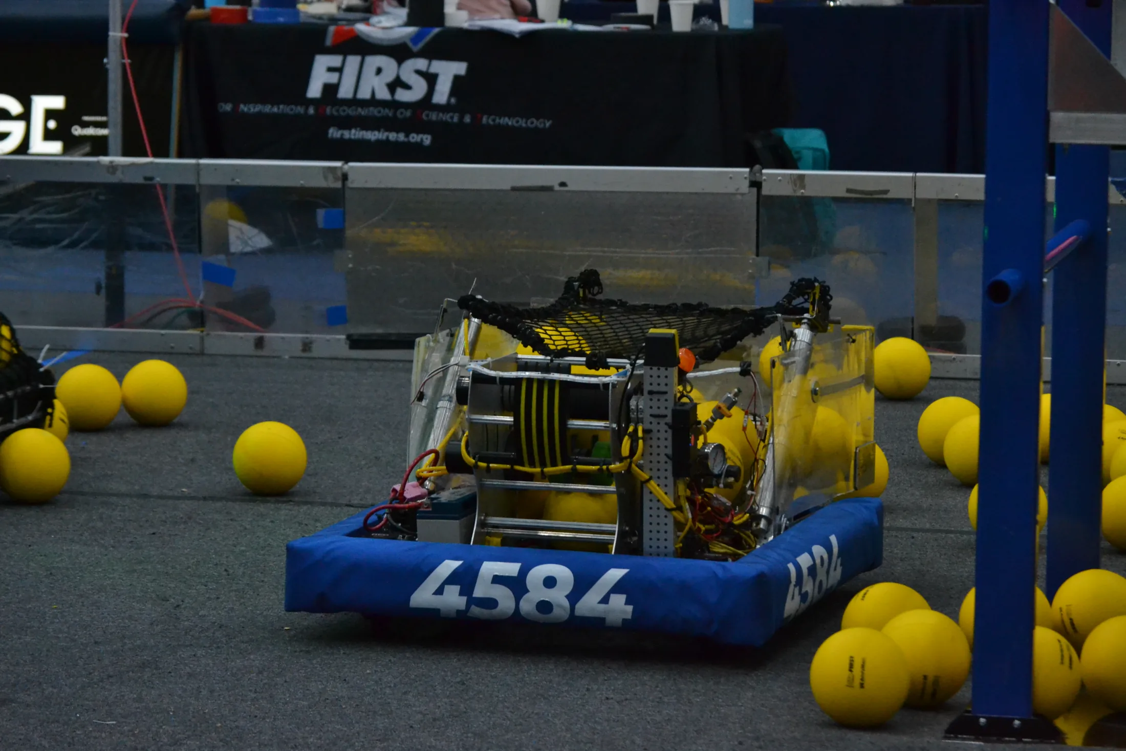 FRC Team 4584 robot on the competition field