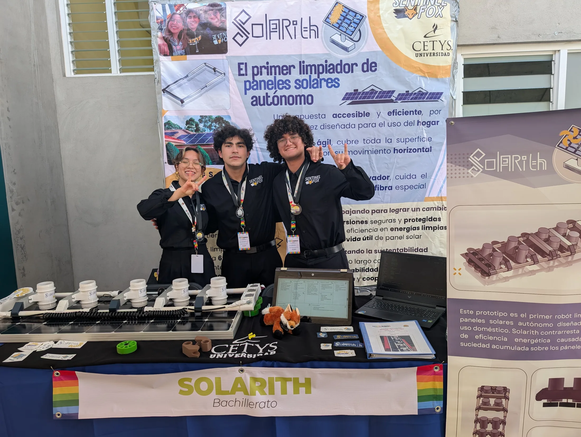Solarith team at WRO stand